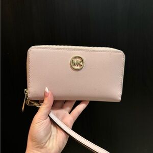 Michael Kors Pink Wristlet Wallet